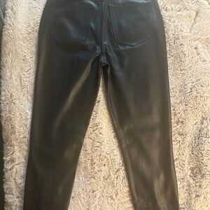 Pistola Black Vegan Leather High Rise Skinny Jeans